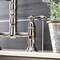 Gourmetier GS1276AL Two-Handle Deck-Mount Pull-Down Sprayer Kitchen Faucet, Polished Nickel GS1276AL - alternate 6